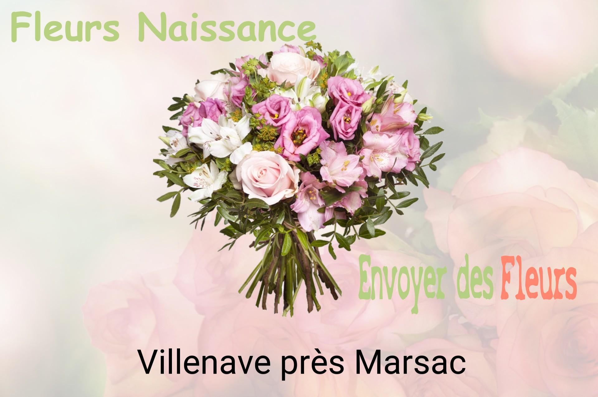 Bouquet de fleurs de naissance livré à Villenave-près-Marsac