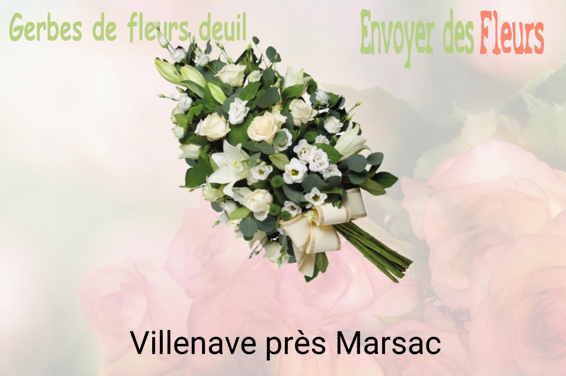 Gerbe de fleurs de deuil livrée à Villenave-près-Marsac